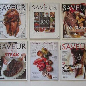SAVEUR Magazines World Cooking Mixed Lot of 6 2002 – 2017 Set 6